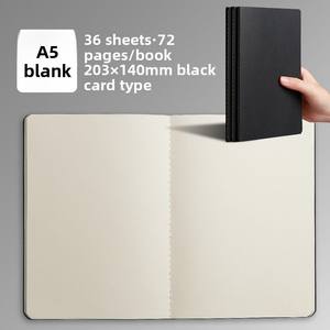 สมุดโน้ตนักเรียน <span class=keywords><strong>DM</strong></span> Mini <span class=keywords><strong>B5</strong></span> ปกหนังสีขาว กระดาษคราฟท์ เย็บเล่ม สมุดจดบันทึกแบบมีเส้น/ไม่มีเส้น/แบบตาราง ของขวัญ - Product Image 5