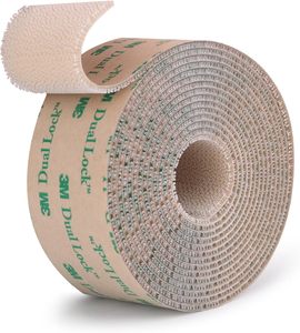 Cinta Adhesiva Ecológica de Bajo Perfil con Cierre Doble, Cinta de Gancho y Bucle Reutilizable Transparente en Varios Tamaños - Product Image 1