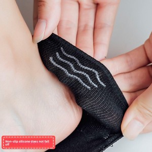 Calzini da <span class=keywords><strong>donna</strong></span> invisibili a taglio basso in <span class=keywords><strong>cotone</strong></span> stampato, antiscivolo, senza tallone, sottili, traspiranti e deodoranti, che assorbono il sudore - Product Image 4