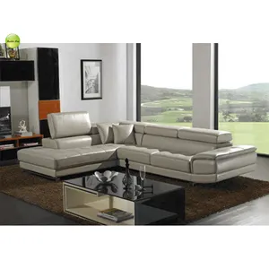 The hot selling luxury and comfortable germany sofa furniture genuine leather living room corner sofas