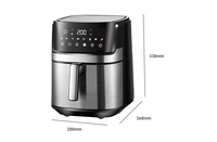 Friteuse à air intelligente Tywit 5,5/6,5 L à commande numérique avec application Wifi pour usage domestique