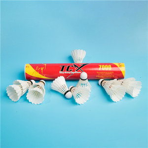 Bola de Bádminton de Alta Calidad Marca TCX, Primera Calidad, <span class=keywords><strong>Ganba</strong></span> Cigu, Pluma de Pato, Volante de Entrenamiento, Súper Durabilidad (100%), 2 Capas - Product Image 6