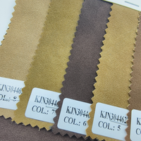 Tissu en cuir PU imprimé rétro bicolore brossé à tombé doux pour vêtements, robes et jupes