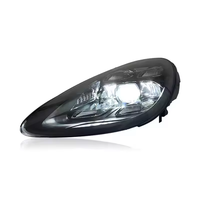 Faro Delantero GZYLC para Porsche Cayenne, Lente de Proyector LED, 2011-2018, Señal Dinámica, DRL Delantero, Accesorios Automotrices
