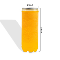 Boîtes jetables transparentes personnalisées avec logo pour jus, boissons énergisantes, eau et crème