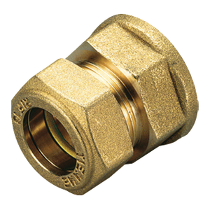 O-Ring Giallo TIEMME Femmina a Compressione Dritta 16 X 3/4\" per Bombole di Gas - Product Image 1