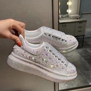 Nouvelles chaussures décontractées pour femmes 2023, style Muffin, blanches, petite taille, semelle épaisse rehaussante, chaussures simples - Product Image 2
