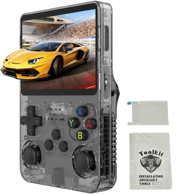 R36S 128GB Retro Handheld Game Console ARM Quad-Core CPU 20000+ Games 3.5 Inch IPS Screen 3D Joystick Portable Video Game Player