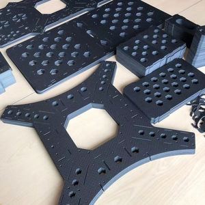 Mango de Cuchillo Laminado de Tela de Acero Inoxidable con Panel <span class=keywords><strong>G10</strong></span> Personalizado, para Dron UAV, Quadcopter FPV, Mecanizado CNC, Electroerosión por Hilo, Brochado - Product Image 6