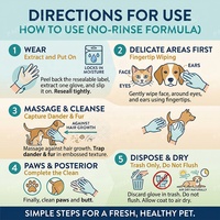 Gants de toilettage pour animaux de compagnie, lingettes hypoallergéniques en tissu non tissé, gants de bain pour chiens, lingettes de nettoyage pour chats 5-en-1, OEM