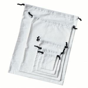 Pochette en toile de coton 9x11cm 8oz avec cordon de serrage pour le rangement de cosmétiques ou de rouges à lèvres - Product Image 6