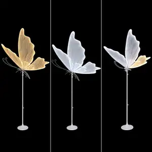 Bruiloft Glow Butterfly Wings Podiumdecoratie Hangende Plafondverlichting Trouwscène Lay-Out Rekwisieten Lampen