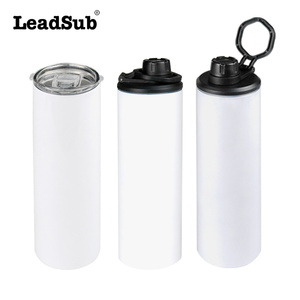 Leakproof <strong>20</strong> <strong>oz</strong> Straight Skinny Double Wall Insulated Sublimation Tumblers <strong>Water</strong> <strong>Bottles</strong> Blank Tumbler for Heat Press Transfer - Product Image 3