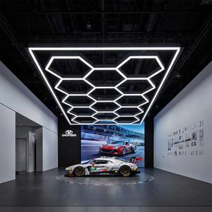 ไฟ LED รูปหกเหลี่ยมสำหรับร้านตัดผมและร้านเสริมสวย ความสว่างสูง มาตรฐาน IP54 พร้อมรีโมทคอนโทรล ติดเพดาน - Product Image 4