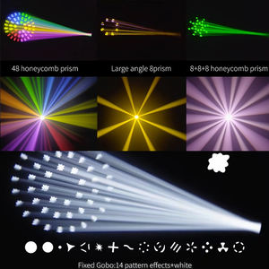 Nuovo 295w Super fascio affilato testa mobile tripla prisma King Spot DMX512 fascio luce con cerchio RGB - Product Image 3