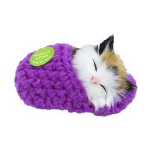 Set di 8 Gattini Dormienti in Pantofole, Mini Peluche Soffici con Suoni, Decorazione per la Casa, Giocattolo Gattino Dormiente - Product Image 3