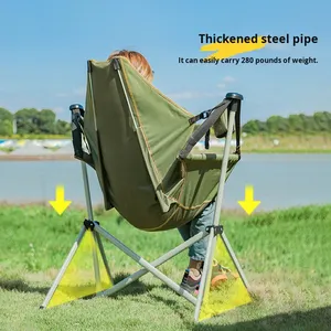 Sedia a dondolo pieghevole in tessuto Oxford pesca <span class=keywords><strong>campeggio</strong></span> appeso Casual <span class=keywords><strong>luna</strong></span> sdraiata sedia a dondolo a dondolo - Product Image 3