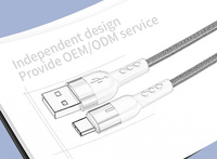 Kabel Data Usb Tipe C, Kabel Data Usb Bahan Aloi Aluminium Mati Cerdas