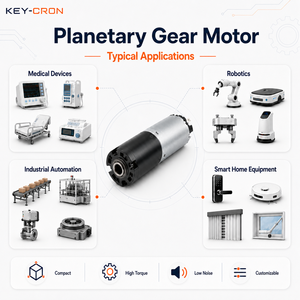 <span class=keywords><strong>Motorreductor</strong></span> planetario compacto de CC de 28 mm, 6:1, 12 V/24 V para amortiguador de portón trasero de automóvil - Product Image 6