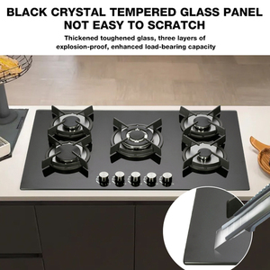 Espaciosa Estufa De Gas Con 5 Quemadores Ideal Para Cenas Permite Cocinar Mutil Platos <span class=keywords><strong>Al</strong></span> Mismo Tiempo - Product Image 3
