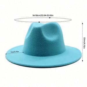 Chapeau Fedora Vintage en Feutre – Style Printemps-Automne, Haute Qualité, Unisexe, Idéal pour les Occasions Religieuses - Product Image 6