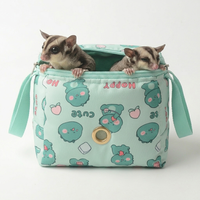 Pochette Rectangulaire Pliable Imperméable en Polaire Nuage Chaude pour Petaurs, Écureuils et Rats de Compagnie