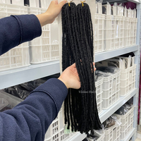 Extensions de Cheveux Synthétiques Crochets "Dread Locks" Douces en Gros, 22 Pouces, Aspect Naturel, Collection "Dream Dread"
