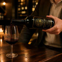 Étiquettes autocollantes personnalisées pour bouteilles de vin avec logo, rouleau d'autocollants en vinyle à estampage à chaud doré, autocollants décoratifs pour bouteilles de vin et de whisky