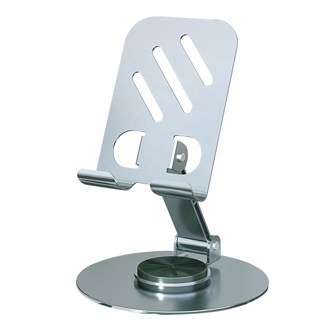 2024 New Metal Aluminium Cheap Price Portable Foldable Adjustable 360 Rotation Tablet Stand Holder for All Phone and Tablet