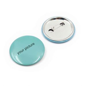 Spilla/Badge Personalizzabile OEM Mini Star a Forma di Cuore o Rotonda in Plastica o Latta da 45mm con Stampa Serigrafica del Logo - Product Image 2