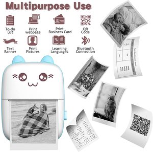 Mini <span class=keywords><strong>Impresora</strong></span> Térmica Portátil Original con Certificación CE, Escáner de Códigos de Barras USB para Android <span class=keywords><strong>e</strong></span> iOS, para Uso Doméstico - Product Image 3