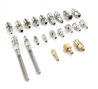 Raccord rapide en laiton de type Rectus 21, style européen, avec filetage BSPT 1/8'', pression de service 500 psi, structure à ressort, OEM