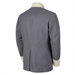 Abrigo de Lana Gris para Hombre, Estilo Confederado, para Reenactment Histórico, Cuello Alto, Cierre de un Solo Botón - Product Image 5