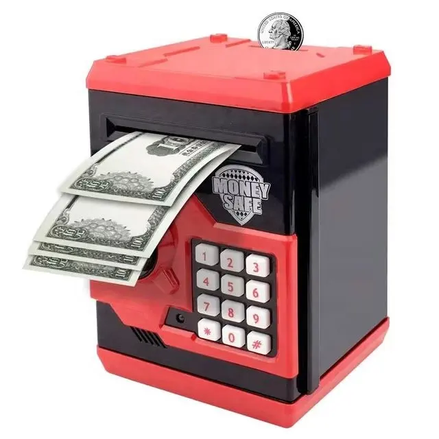 Hot Selling ATM Machine Piggy Bank With Music Money Saving Box For Kids Safe Password Electronic Piggy Banks Kids