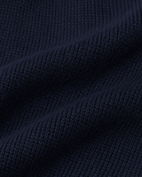 Maßgeschneiderte Damen-Strickjacke mit Peter-Pan-Kragen, Strass- und Perlenverzierung, Knopfleiste vorne, Marineblau, Langarm, ODM-Service