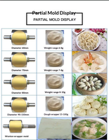 Machine entièrement automatique pour mini-raviolis ronds/carrés, 60 pièces/min, machine électrique à crêpes, à croûtes de tourtes à la viande et à nouilles