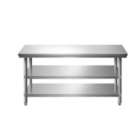 Table de travail en acier inoxydable de conception industrielle moderne pour cuisine, vente en gros, hôtel, restaurant, cantine, cuisine commerciale