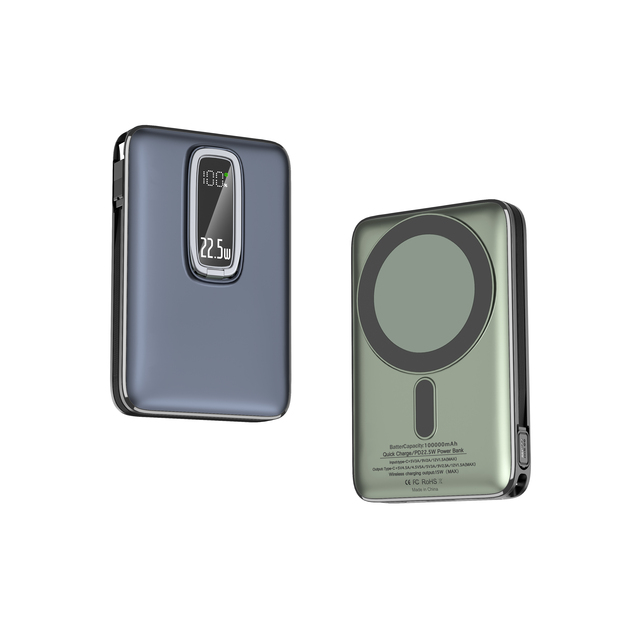 New Arrival 5000mAh Wireless Magnetic Built-in Cable 10000mAh Power Bank With Stand Multifunctional Power Bank