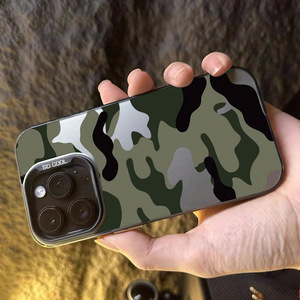 Custodia mimetica per telefono cellulare con stampa <span class=keywords><strong>verde</strong></span> placcato in argento TPU per <span class=keywords><strong>Iphone</strong></span> Xr Xs <span class=keywords><strong>Max</strong></span> <span class=keywords><strong>11</strong></span> 12 13 14 15 16 17 Air - Product Image 3