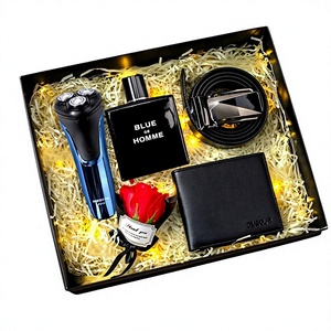Coffret Cadeau <span class=keywords><strong>Luxe</strong></span> Personnalisé pour <span class=keywords><strong>Homme</strong></span> – Kit de Rasage, Portefeuille, Montre, Thermos – Idéal Anniversaire, Garçons d'Honneur – Emballage en Gros - Product Image 2
