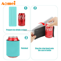 AOMEI Bulk Design Coozies pour bouteilles de bière et canettes, en néoprène, pour sublimation, vierges, fins, isolés, personnalisables avec logo