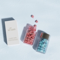Paquet de pilules de luxe 120cc 150cc 200cc personnalisé clair givré pharmaceutique capsule médecine pilule bouteilles en verre vides avec boîte