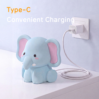 Veilleuse Éléphant 2026 en Silicone Souple pour Bébé, Anti-Stress, Rechargeable, à Luminosité Réglable, pour Enfants, Idéale pour les Fêtes