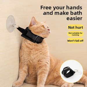 Collar de sujeción <span class=keywords><strong>para</strong></span> baño de gatos y <span class=keywords><strong>perros</strong></span>, de silicona, impermeable, plegable, con ventosa, manos libres, ajustable, soporte suave <span class=keywords><strong>para</strong></span> el cuello, <span class=keywords><strong>para</strong></span> ducha y baño - Product Image 1
