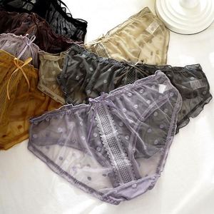 Cotton <strong>Fillet</strong> with Thin Ribbon Sexy Lace Panty - Product Image 3