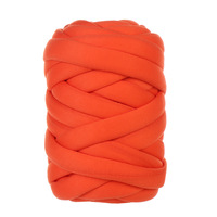 For Super Chunky High Quality High Tenacity Dyed 100% Polyester OE Texturized Tube Yarn for Hand Knitting Bags Blankets Cat