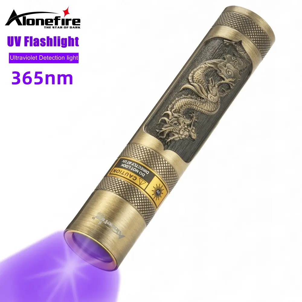 Zonefire SV65 365nm torcia UV ricaricabile torcia a luce nera ultravioletta rilevatore portatile urina per cani macchie per animali lampada per cimici del letto