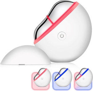 Appareil de massage Gua Sha à LED avec chaleur et micro-courant <span class=keywords><strong>pour</strong></span> le raffermissement de la peau, le remodelage du visage, l'anti-âge et la relaxation musculaire - Product Image 3