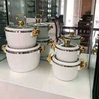 Distributeur B2B – Lot de 4 pots isothermes 1L, 2.5L, 4.5L, 6.5L – Chaîne d'approvisionnement en gros pour les États-Unis et le Canada – Idéal pour Thanksgiving et les fêtes de Noël