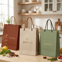 Coated Paper Luxury Gift Paper Bag with Matt Lamination Long Ribbon Handle Suitable for Cosmetics